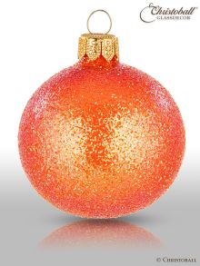 Pure Glamour Weihnachtskugel Orange