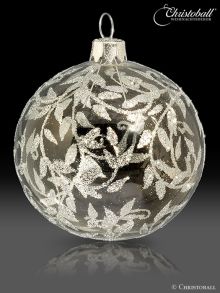 Romeo & Julia Weihnachtskugel Kristallklar-Silber